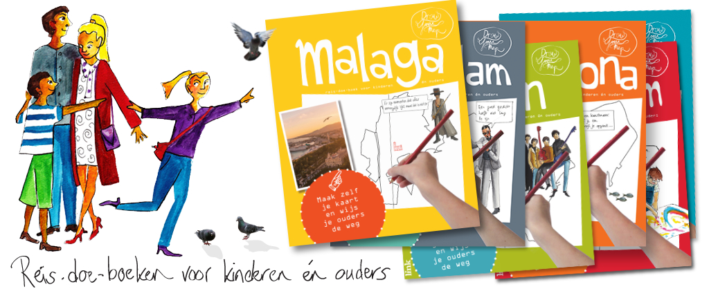 DrawYourMap - Reis-doe-boeken voor kinderen en ouders